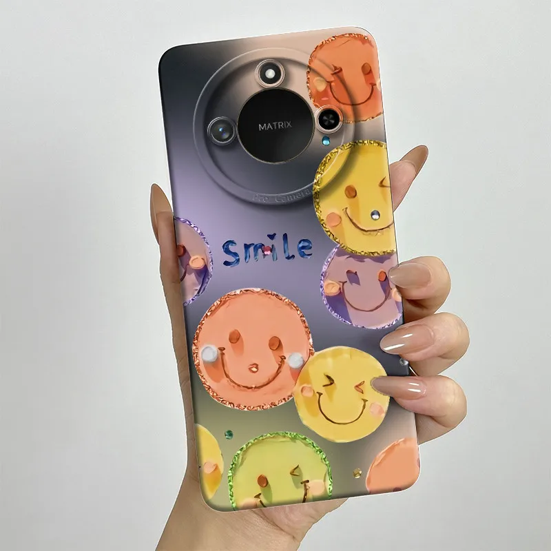Sweet Painted Silicone Phone Case - Fashion Cartoon Design, Protective & Stylish