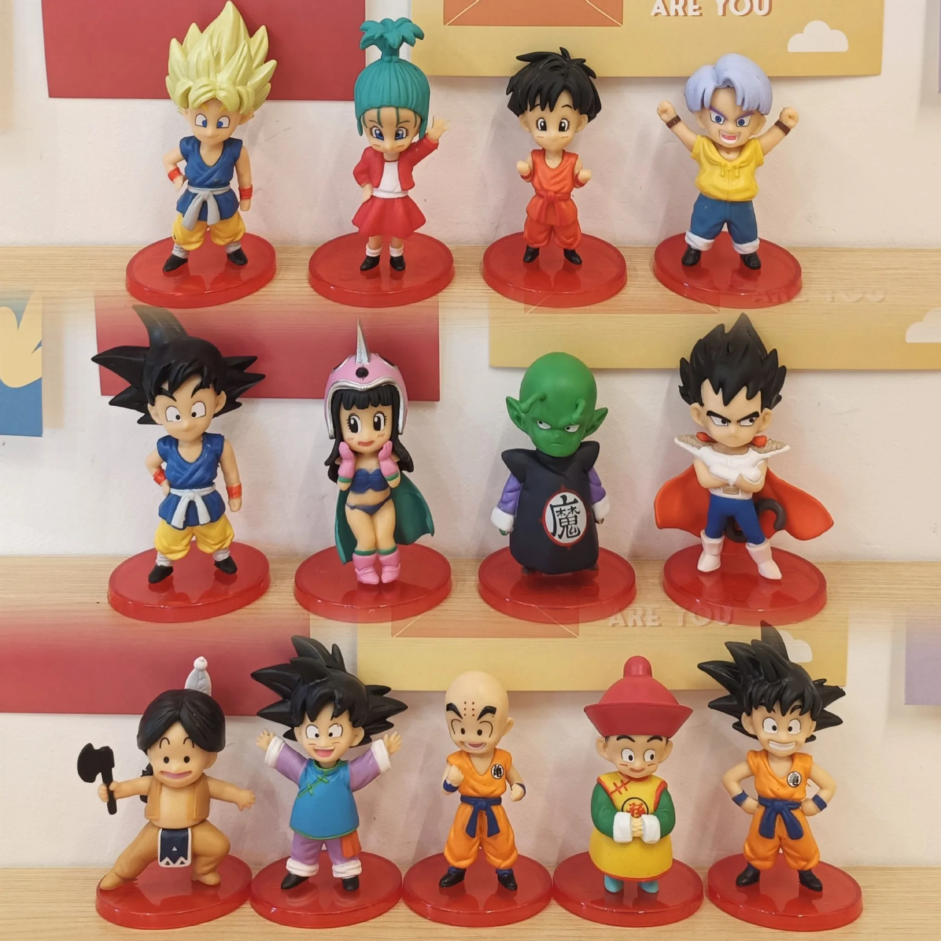 

13Pcs/Set Dragon Ball Z Model Figure Toy Gift Super Saiyan Goku Vegeta Trunks Majin Buu Frieza Children Birthday Gift