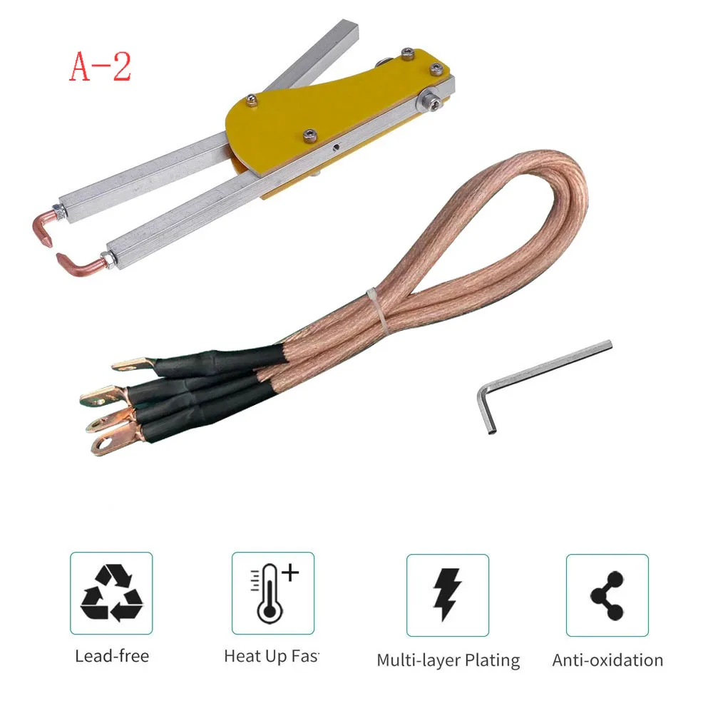 Spot Welding Plier Hand holder Torch For 18650 Spot Welding Machine Kit Repairing Butt Welded Cable ,Copper Electrode ,Tip,Clip 5