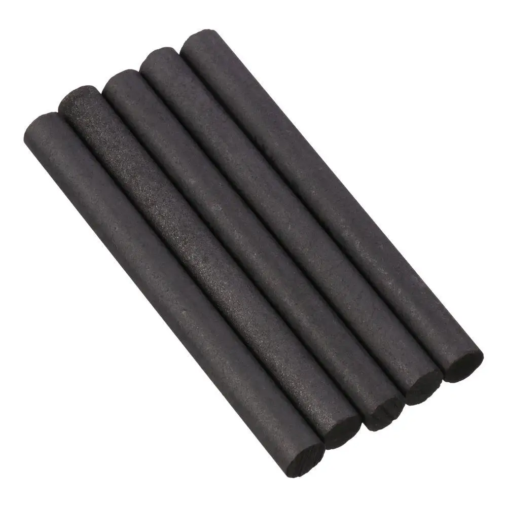 5Pcs Graphite Rods 99.9% Graphite Resistance Electrode Rods Electrode Cylinder Rod Black Color Carbon Rod Length 100mm