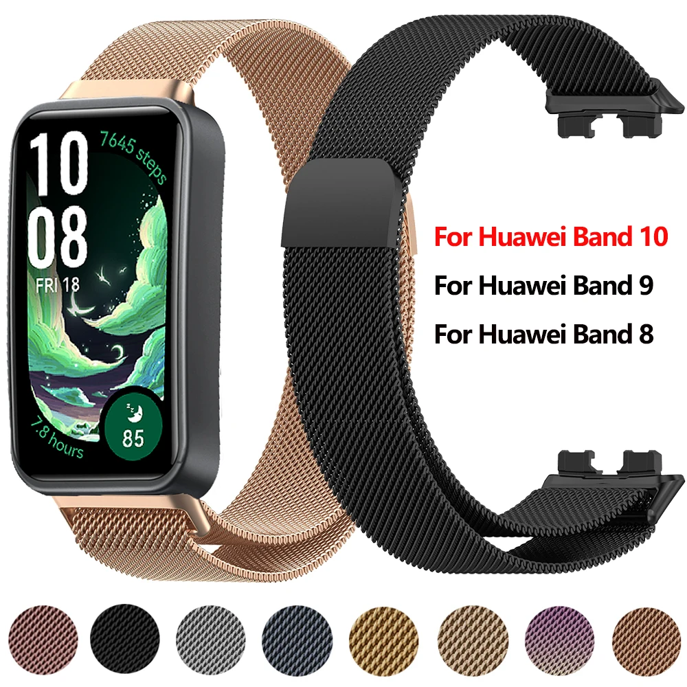 Breathable Milanese Loop Metal Magnetic Bracelet Strap
