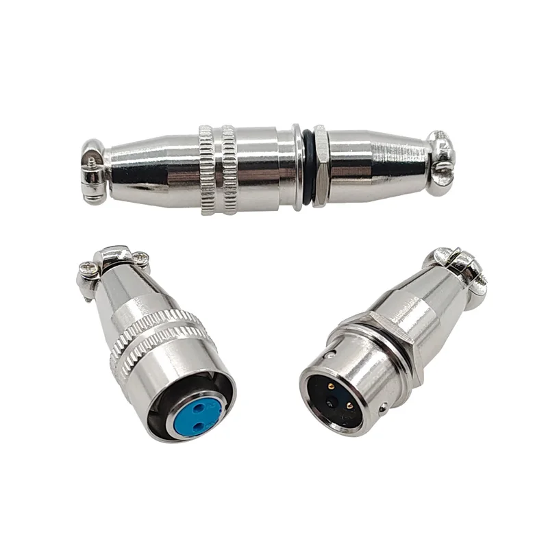 10 Pz Xs9 Xs10 Connettore Aeronautico Docking Push-Pull Connettore Rapido Circolare 2/3/4/5Pin Contatto Placcato Oro Spina Maschio E Femmina