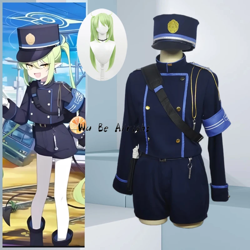 Blue Archive Tachibana Nozomi Cosplay Costume Wig Halo Hikari