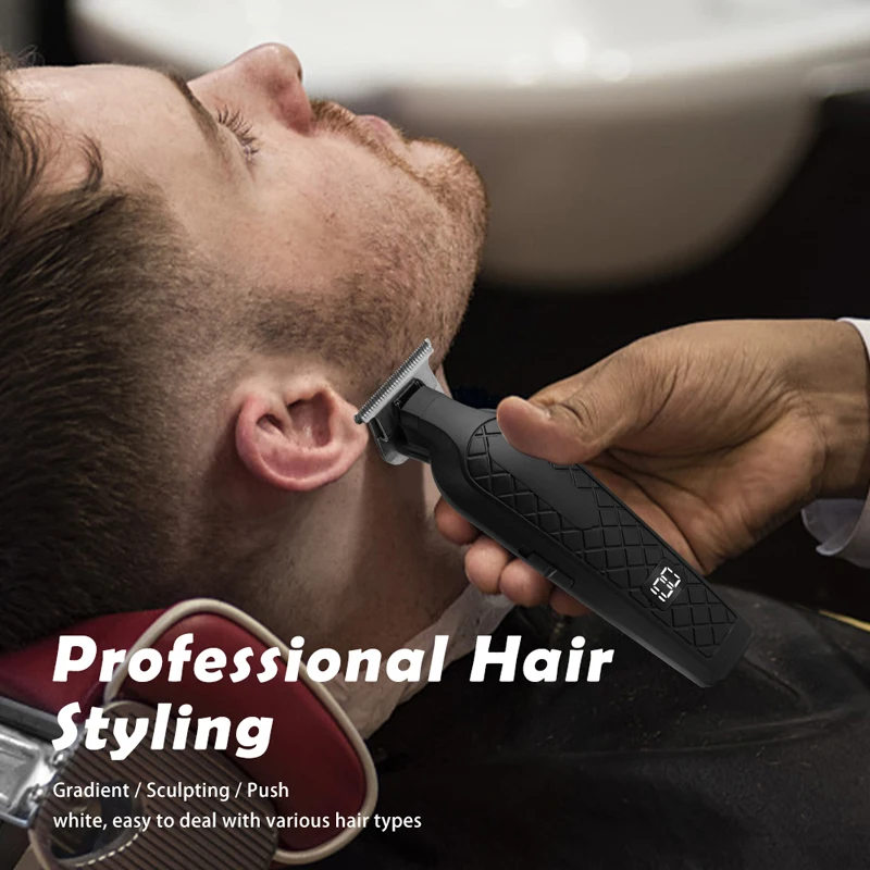 WAIKIL Professional Men's Electric Hair Clipper Cordless Head Electric Scissor USB Charging Digital Hair Trimmer Styling tools 3