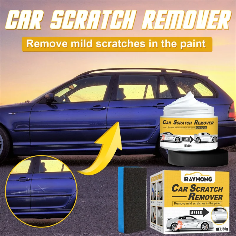 Car Scratch Repair Wax Kit with Sponge Auto Body Polishing Grinding