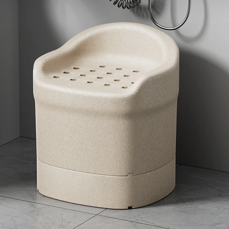 Waterproof Adult Bathroom Chair Floor Portable Nordic Design Bathroom Chair Toilet Shower High Silla Para Duchas Home Furniture