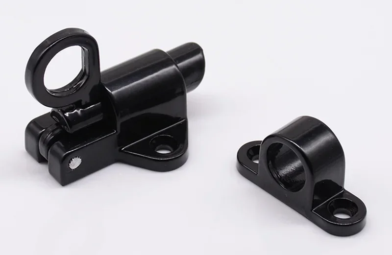 Description Picture 5 of itemSecurity door gate latch Aluminum Pull Ring Spring Bounce window Bolt Self-closing Hasp Sliding Lock window door Hardware
