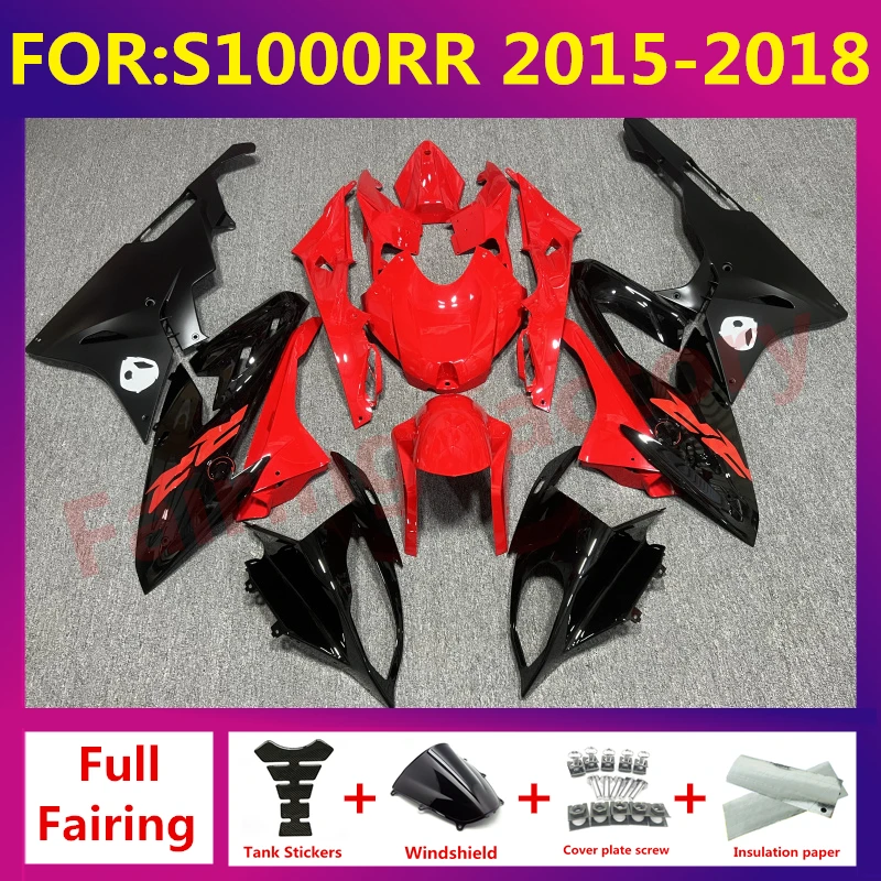 

NEW ABS Motorcycle fairings fit For S1000RR 15 16 17 18 S1000RR 2015 2016 2017 2018 full fairing body zxmt set black red