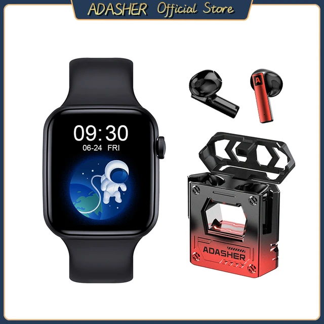 ADASHER Z01 Smart Watch Call Fitness Bracelet Custom Watch Face Wireless  Charging Sports Music Smartwatch +