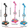 Kids Microphone with Stand Karaoke Song Music Instrument Toys Brain-Training Educational Toy Birthday Gift for Girl Boy 6
