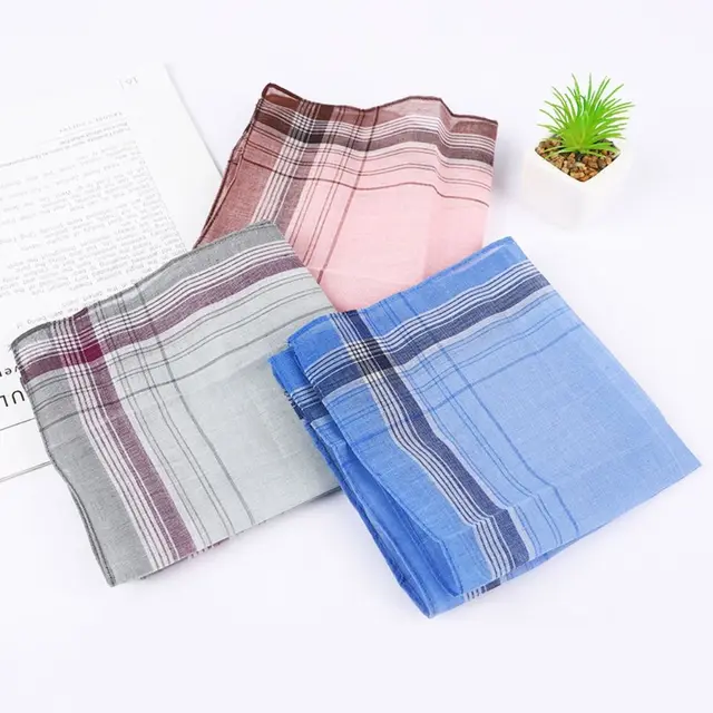 Divat Retro Klasszikus Ajándékok Férfiak Zsebkendők Kerchief Pamut Hankies