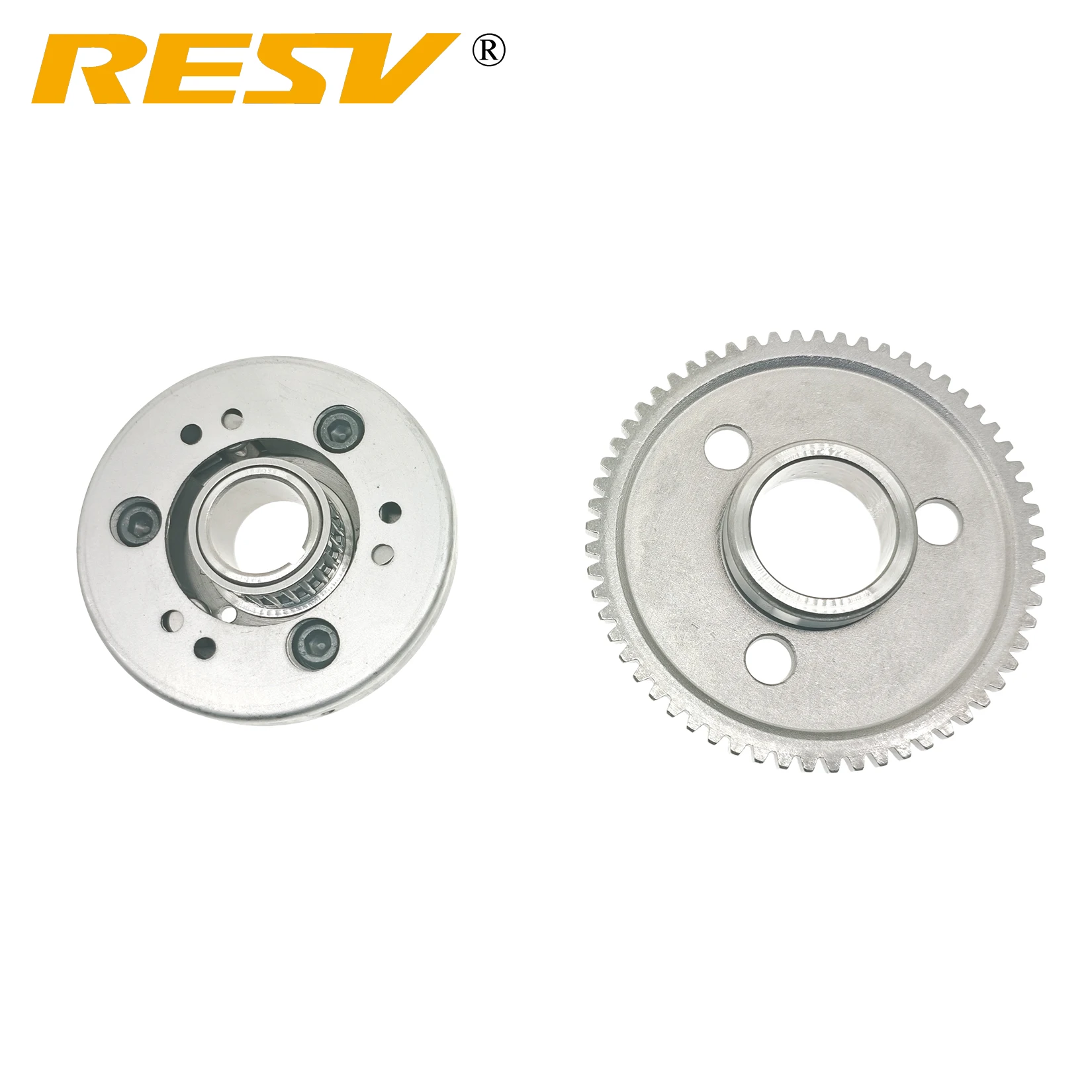 Repuestos Moto 4 Tiempos Kit De Embrague Trasero Para GY6 125cc 150cc -  Compatible Con ATV, UTV, Go Kart, Color Plateado Kit Embrague GY6 125cc  150cc