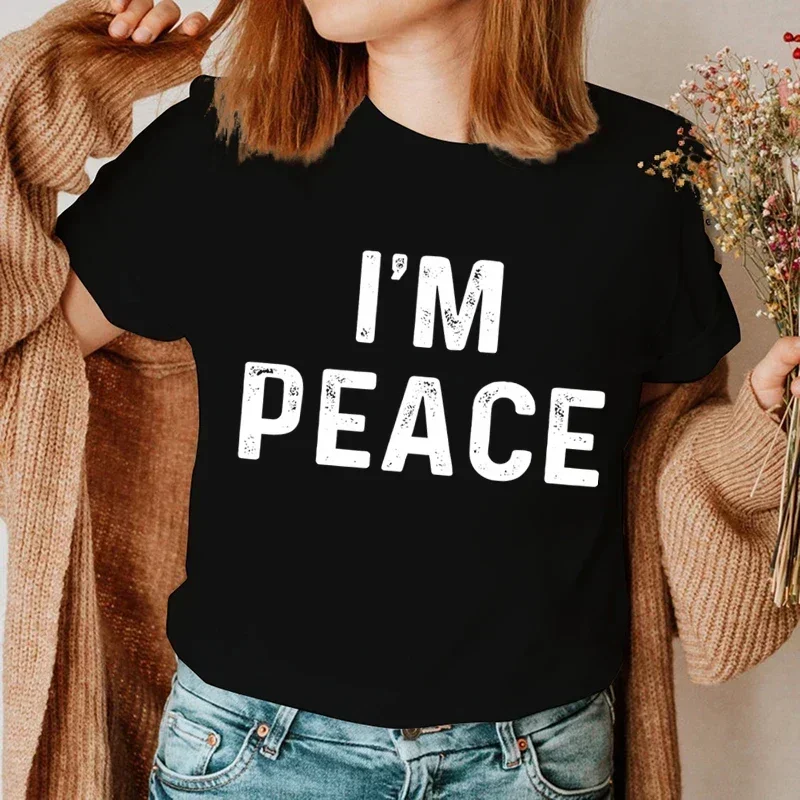 I Come in Peace I'm Peace Funny Matching Couples I Come in Peace Couple Matching Women TShirt Lovers Men Tshirts Tee Y2k Clothes 3