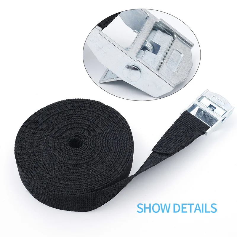 5m/3m Elastic Fixed Strap Motorcycle Mooring Straps Cargo Luggage Tighten Strap Strong Rratchet Tension Tow Rope Car Organizer cargo straps cargo tie down strap tie down straps lashing strap