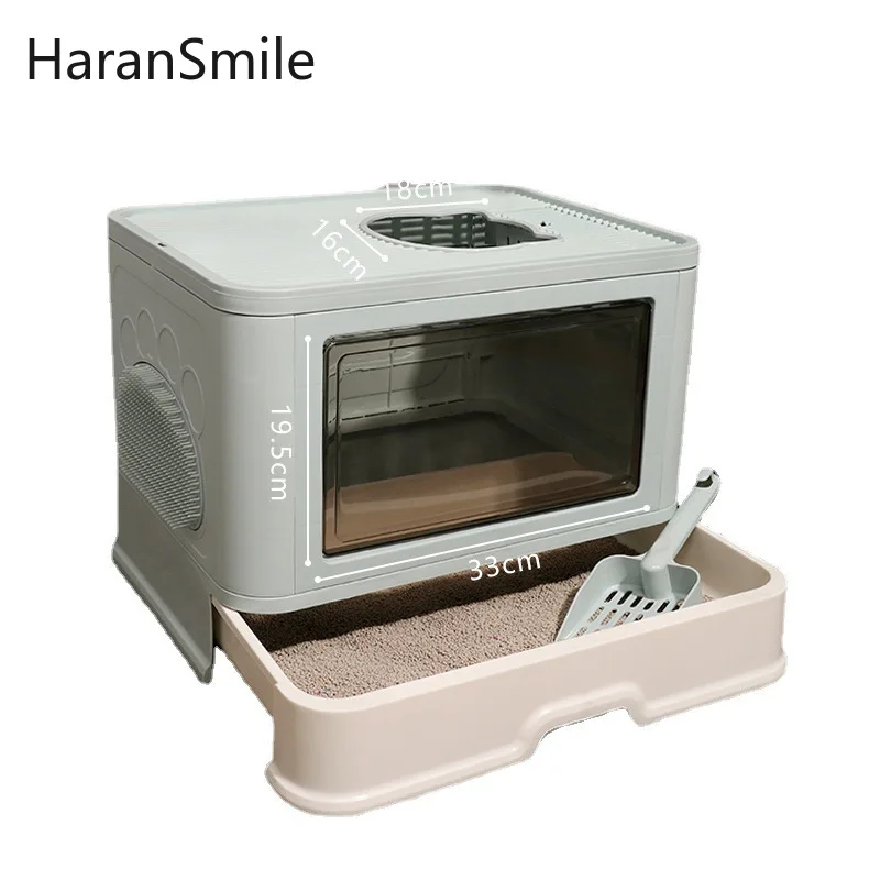 PetFoldingCatLitterBasinDrawerTypeCatLitterBasinFully