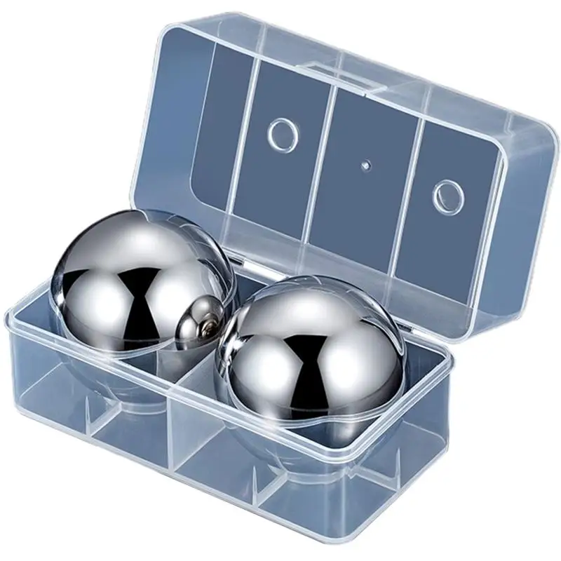 Stainless Steel Ice Cubes in Case