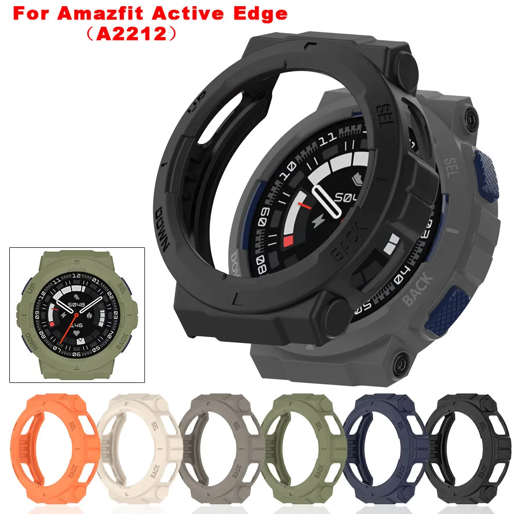 

TPU Protective Case Cover For Huami Amazfit Active Edge A2212 Watch Band Soft Silicone Bumper Protector Shell Smart Accessoies