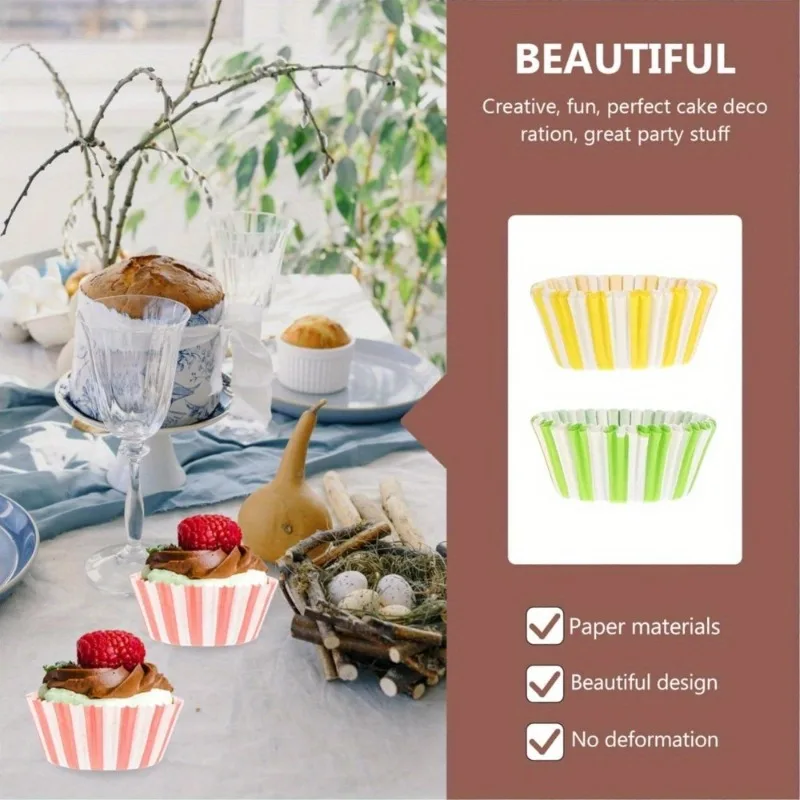 300PCS Multicolor Cupcake and Muffin Baking Liners for Parties DIY Decorating and Kitchen Use Disposable Paper Cups for Cakes