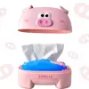 Tissue Box Removable Cover Animal Shape Large Capacity Storage Creative Cow Pig Car Tissue Box Holder Household Supplies 1
