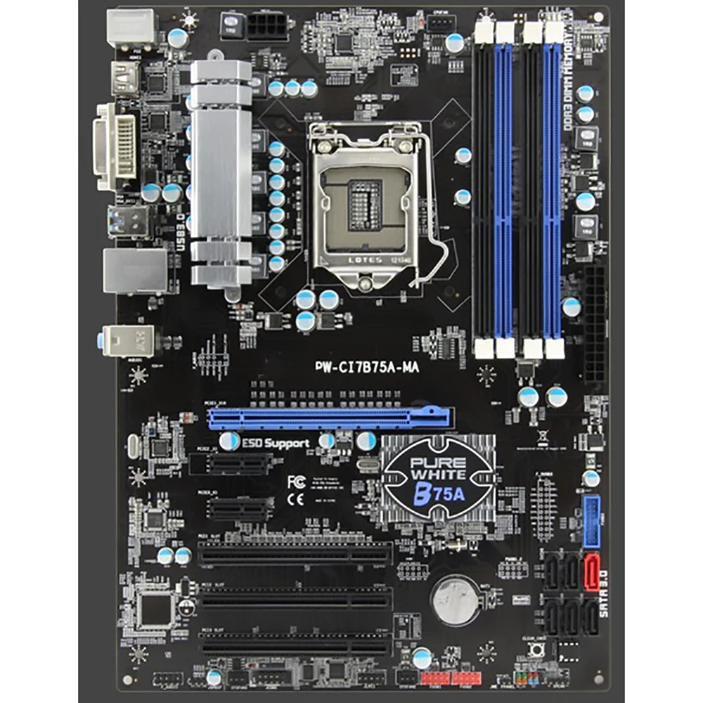 B75A-MA 마더 보드 SAPPHIRE 1155LGA DDR3 Office Gaming Motherboard