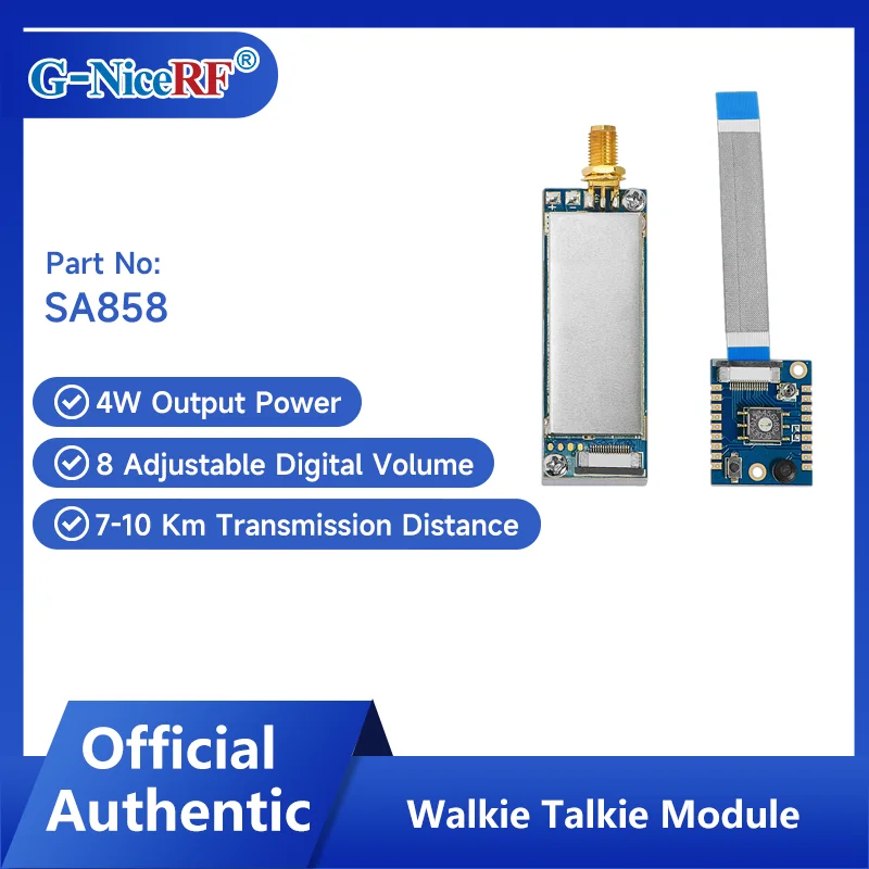 G-나이스RF |   2PCS SA858 4W 고출력 장거리 올인원 워키토키 모듈
