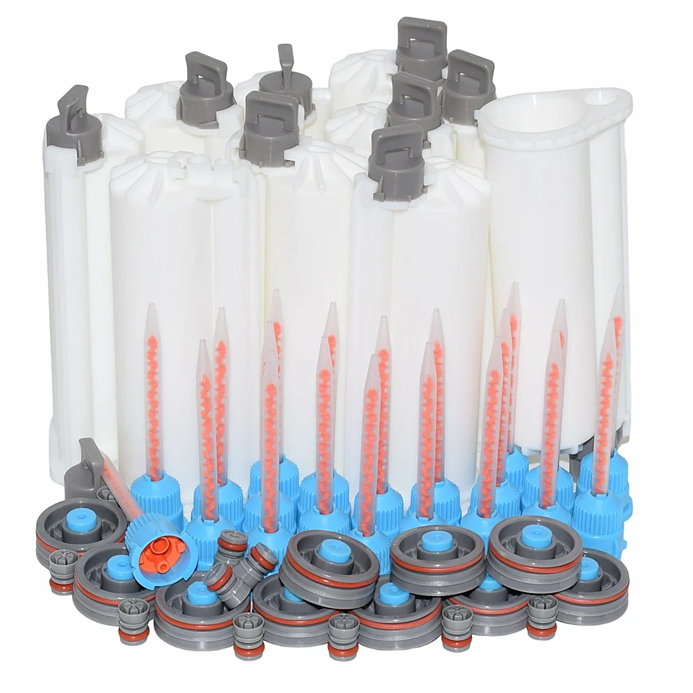 10pcs 101 AB Glues Tube Empty Dual Cartridge 50ml Epoxy Resin