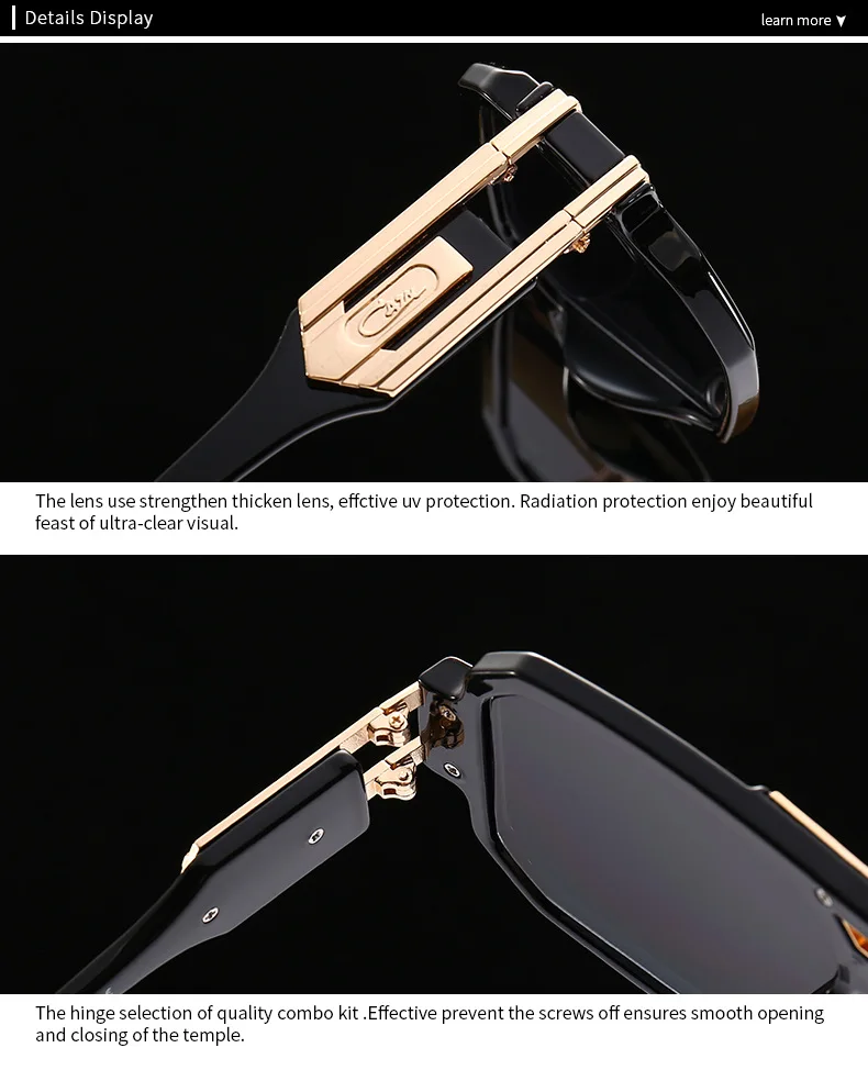 56478 Mode Männer Sonnenbrille Frauen 2023 Vintage Luxus Marke Designer Übergroßen Brillen Männlich Shades Uv400 Fahren Gläser – Detail 23