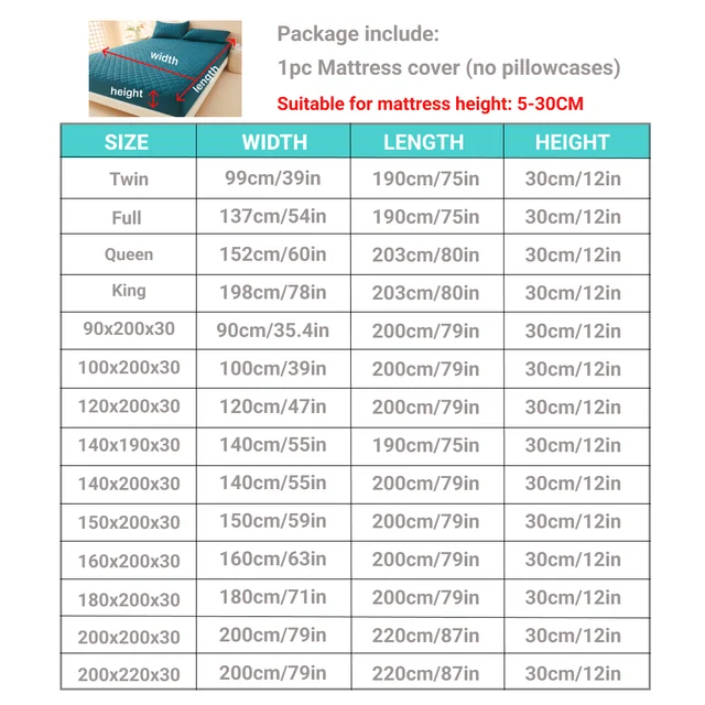 (No Pillowcase) 100% Waterproof Mattress Protector, Soft and Breathable 3