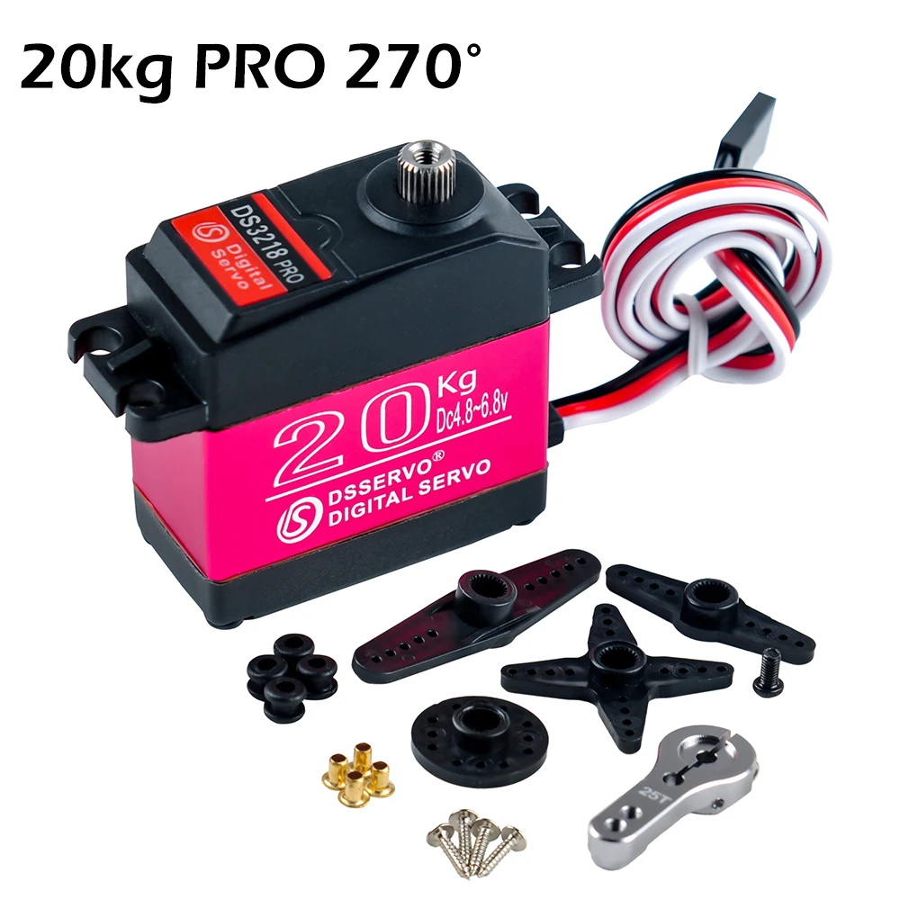20KG Servo DS3218 / PRO 180 270 Grad Hochgeschwindigkeits-Servo Wasserdichtes Metallgetriebe Digital-Servo RC-Servo für 1/8 1/10 Maßstab RC-Autos – Detail 4