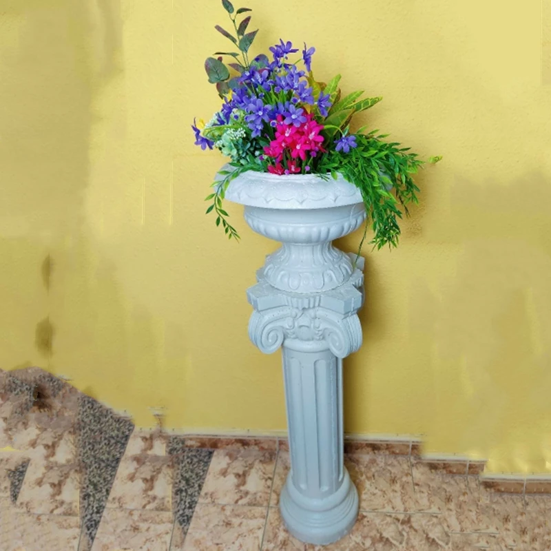 Round Column Mold for Wedding Party Decoration Pedestal, Reusable Pedestal Mould, Outdoor Concrete Plant Stand Mold,15cm /5.91in