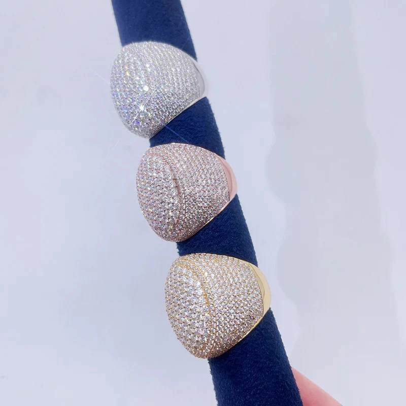 Iced Zircon Hip Hop Ring for Men