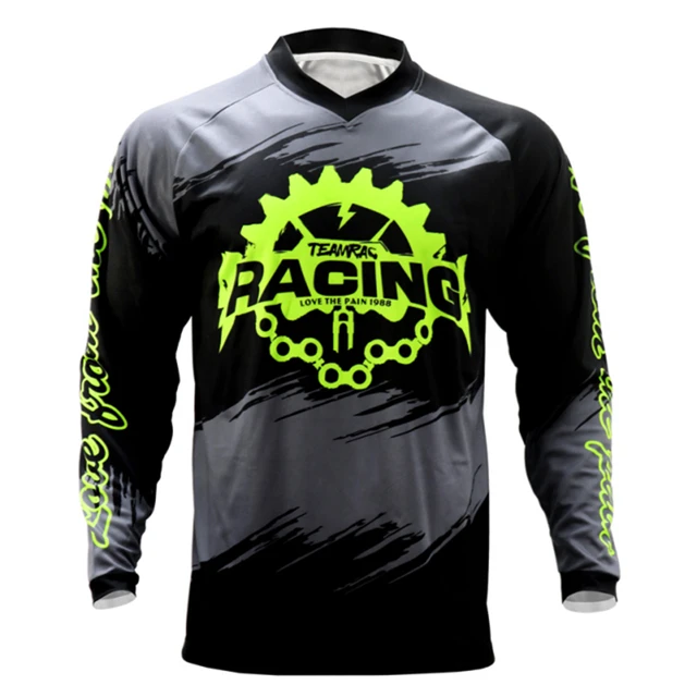 Motocross Jerseys Flowers Long Sleeve Motorcycle Mountain Bike Tropical Ieaves Bicycle MTB T Playera Ciclismo -