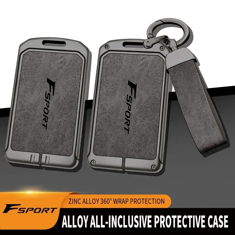 

Zinc Alloy Car Key Case Cover For Lexus F Sport Remote Control Protector ES GS IS LX NX RX For Lexus F Sport Card Key Holder