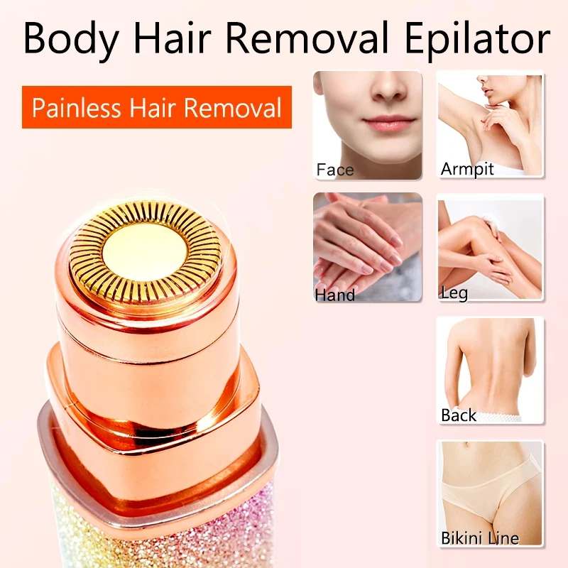 Electric Eyebrow Puller 2 IN 1 Facial Body Hair Remover Mini Portable  USB Brows Eyebrow Trimmer Hair Shaver for Men& Women 5