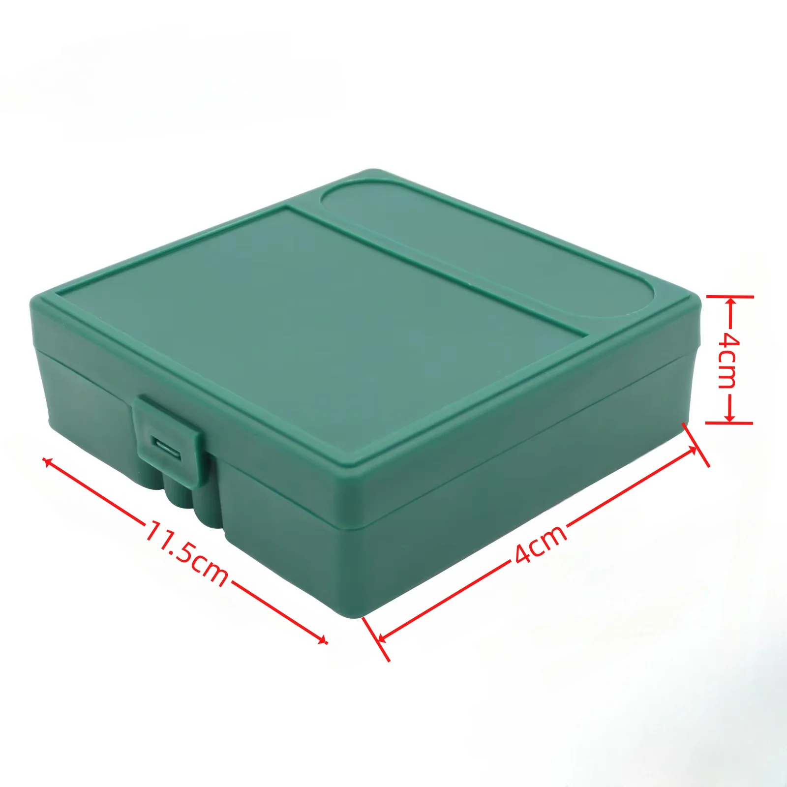 100 Rounds Tactical Ammo Storage Box for 9mm Rifle Pistol Ammunition Bullets Case Holder Flip-Top Hinge-Top Design