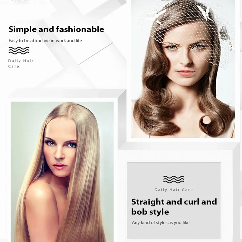 Multi-function hair straightener ion antiscalding electric heating comb PTC fast heating straight hair comb 5