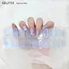 22Tips Full Curing Nail Polish Film French Gel Stickers Nail Strips Adhesive Nail Decorations Stickers No Need to Bake UV Lamp 3