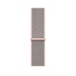 Enhanced Sport Nylon Loop Band Strap with Silicone Case - Waterproof Fashion Wristband (4 Pink sand)