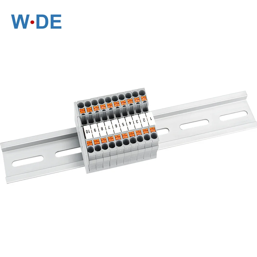 Din rail 1 Piece Din Rail Aluminium For Terminal Block Relay C45 DZ47 Thickness 1.5mm NS35 Aluminium Material 35mm Universal Type