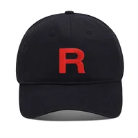 Lyprerazy Baseball Caps Team Rocket Unisex Embroidery Baseball Cap Washed Cotton Embroidered Adjustable Cap 1