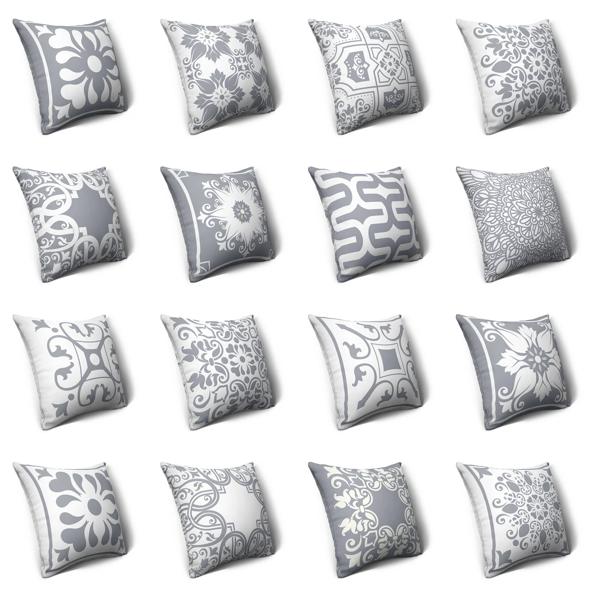 

Чехол ZHENHE с абстрактным геометрическим рисунком, двусторонний чехол для подушки для спальни, дивана, балкона, 18x18 дюймов (45x45 см)