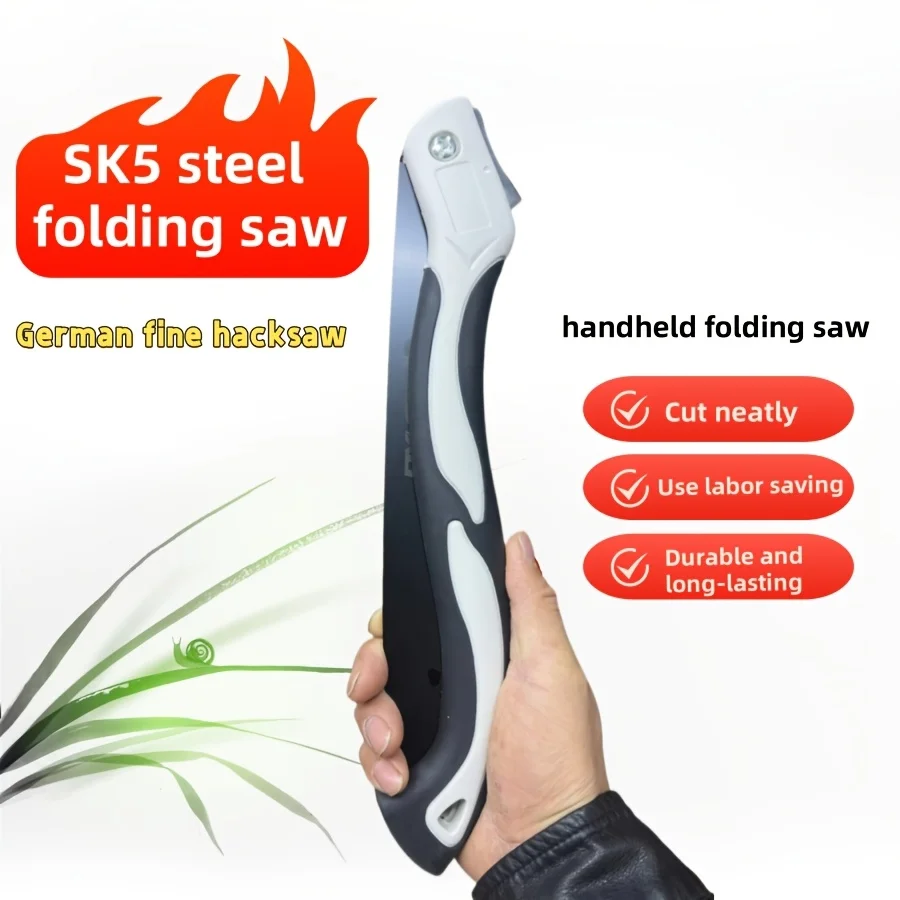 Large Handmade Folding Steel Saw Multi-Functional Fast Cutting For Wood Tree Branches Carpenters DIY Enthusiasts Outdoor Lovers