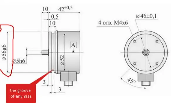 pulso resolução SER-178 A5 rotary encoder incremental driver de linha com o groove