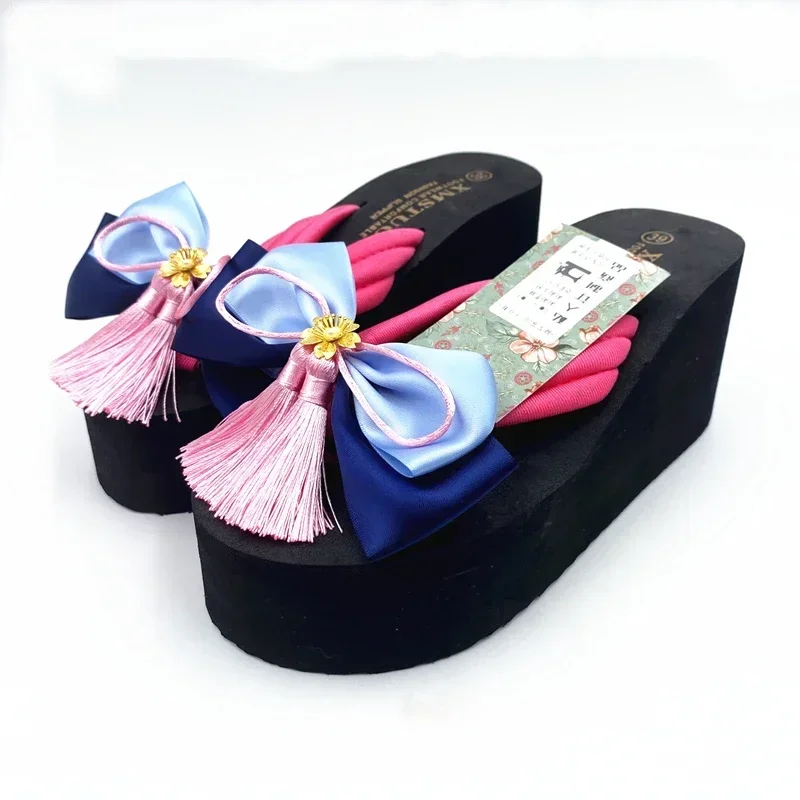 New Game Genshin Impact Kamisato Ayaka Cosplay Shoes Halloween Party Bow Accessories Prop