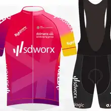 Pro Team sdworx maglia da ciclismo estate colorata tuta corta traspirante Unisex abbigliamento da bici da strada Righttrack abbigliamento da bicicletta