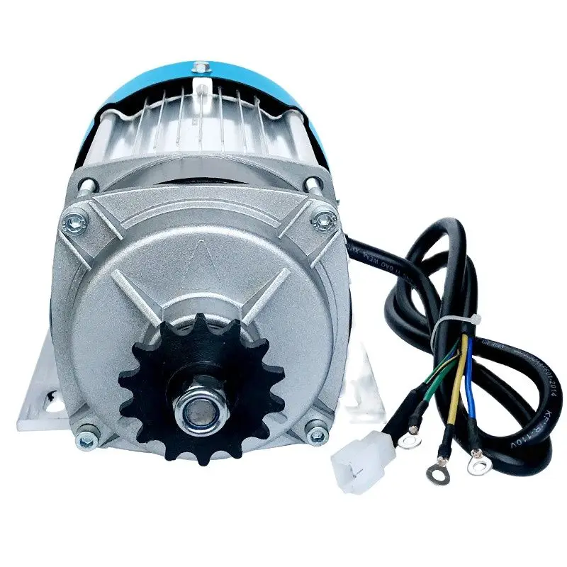 48V 60V 800W 1000W 전기 삼륜 배터리 자동차 감속용 브러시리스 DC 모터(반대 방향 브러시리스 420 체인 모터)