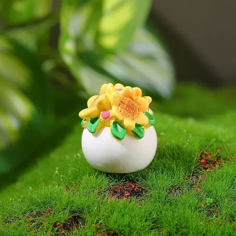 1/5pcs Dollhouse Miniature Mini Flower Potted for Green Plant in Pot Doll House Furniture Home Decor Simulation Potted Plants