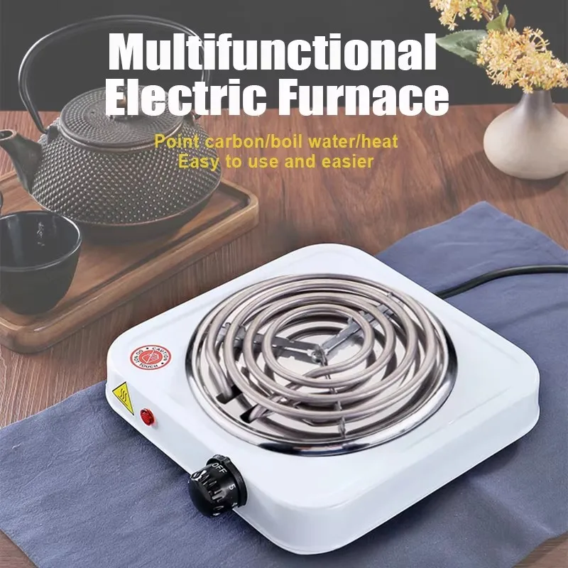 Electric Furnace Household Mini Single Disc Burner Portable Hot Plate Mosquito Incense Furnace 1000W Kitchen Stove 2