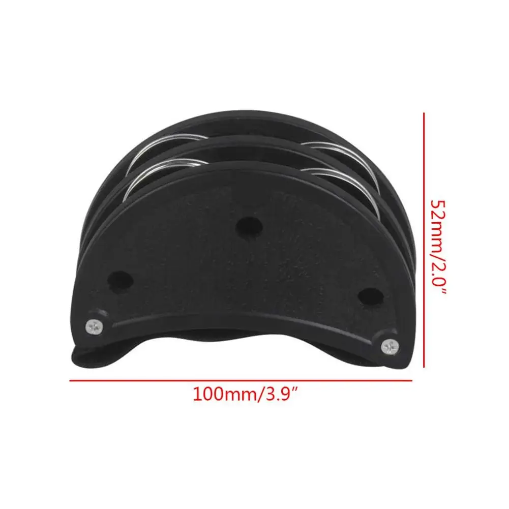 1Pcs Foot Tambourine With Steel Jingles Foot Rattle Bell Drum Percussion Musical Instrument Accompaniment Parts for Party Gift