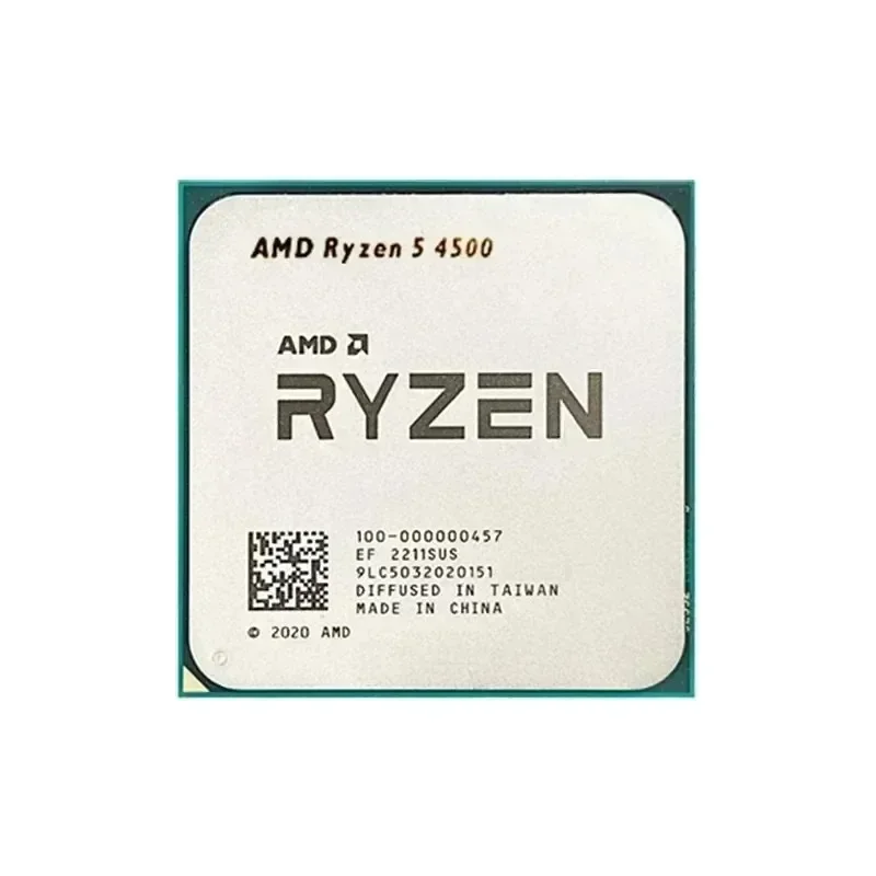 AMD 라이젠 5 4500 데스크탑 CPU 6코어 12스레드 최대 부스트 4.1GHz AM4 소켓 PCIe 3.0 OEM 프로세서 (쿨러 미포함) 재고 있음